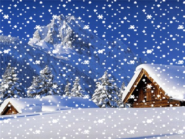 Анимированный снегопад