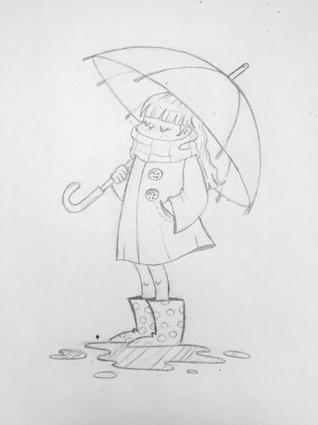 Осенние рисунки для срисовки карандашом