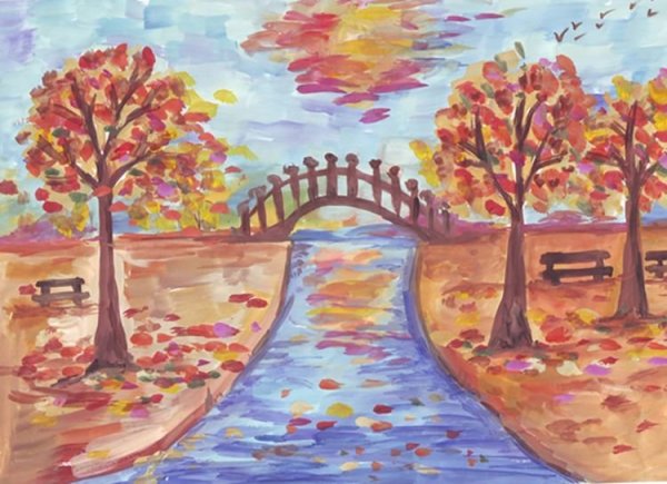 Рисунок на тему осень