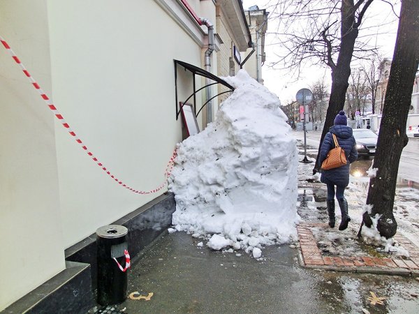 Падение сосулек