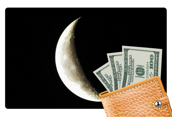 Луна и деньги