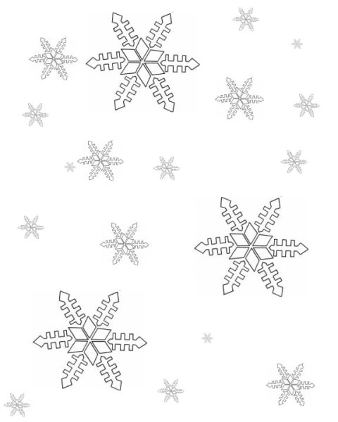 Снег раскраска для детей