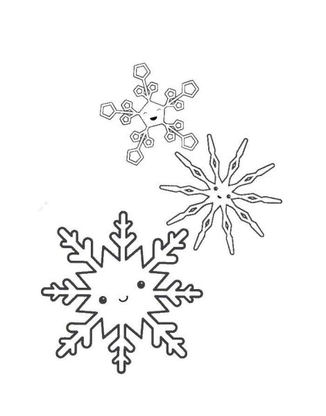 Снежинка рисунок карандашом