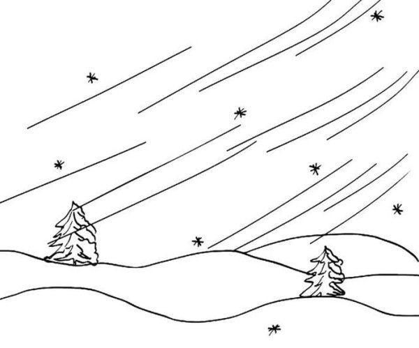 Вьюга раскраска