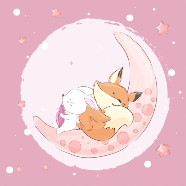 Милый спящий Лисенок