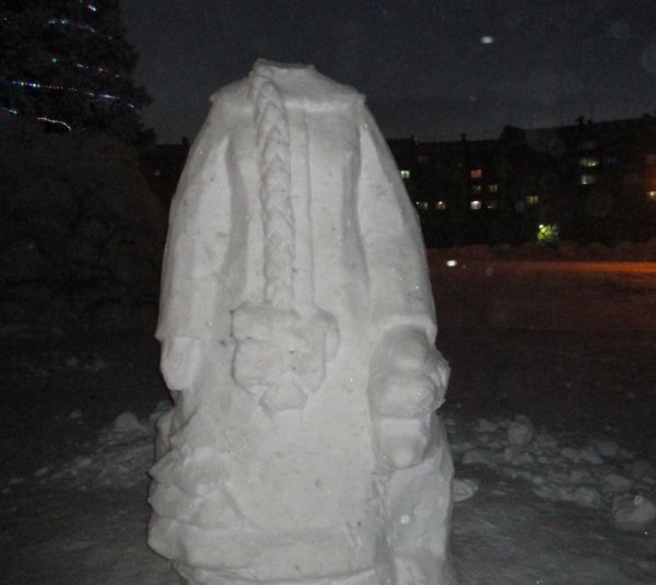 Снегурочка Снежная фигура