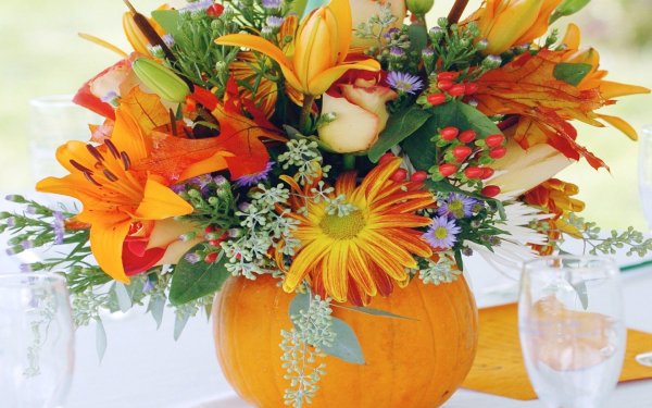 Осенний букет женщине