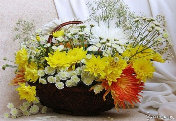 Красивые осенние букеты с пожеланиями