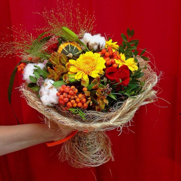 Яркий осенний букет