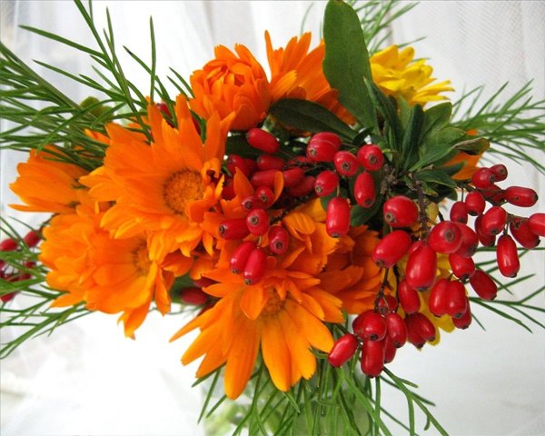 Осенний букет женщине