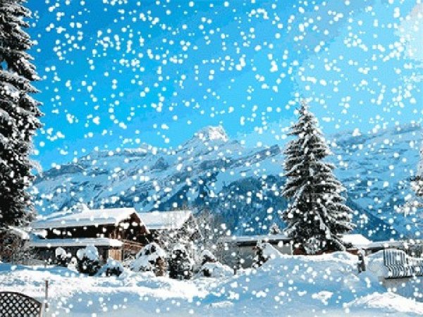 Снегопад для дошкольников