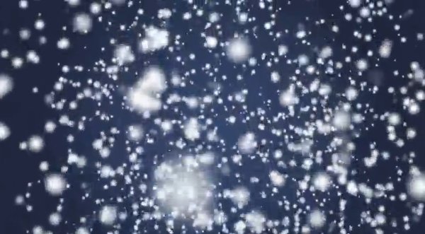 Крупные хлопья снега