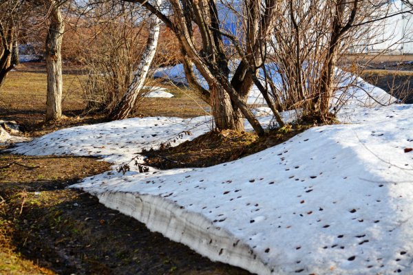 Ранняя Весна, грязный снег