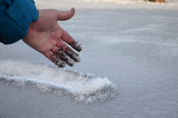 Снег в саже