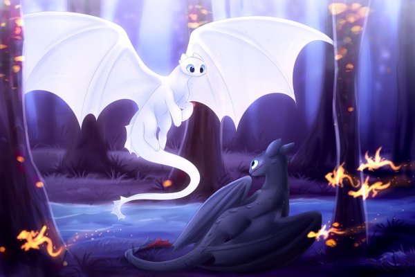 Драконы Беззубик и дневная фурия