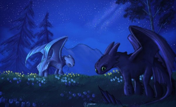 Ночное сияние дракон фурия