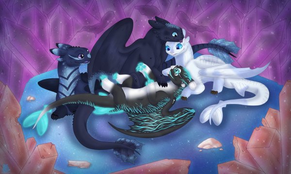 Дракон Беззубик и белая фурия +18