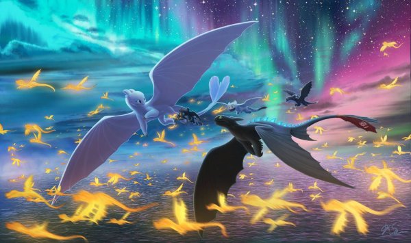 Как приручить дракона 3 дети Беззубика и дневной фурии