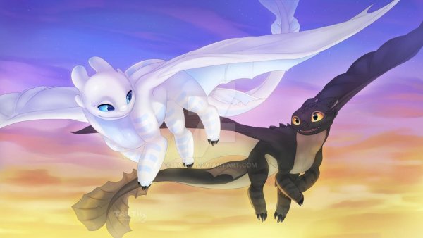 Беззубик дневная фурия и ночные сияние