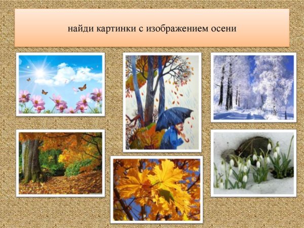Месяцы осени для детей