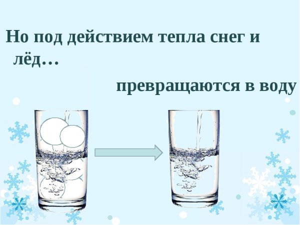 Превращение воды в лед
