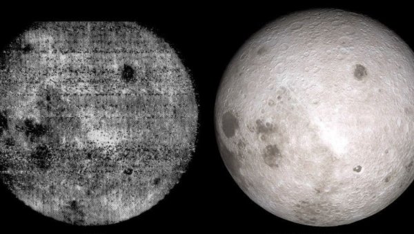 Луна 3 снимки обратной стороны Луны
