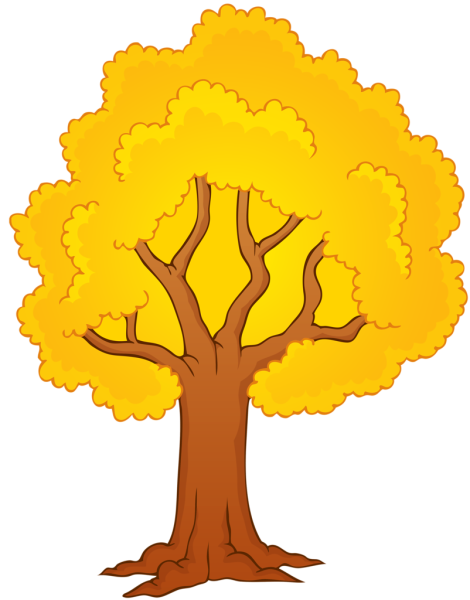 Осеннее дерево мультяшное