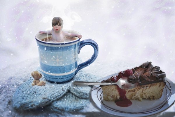 Чаепитие на снегу