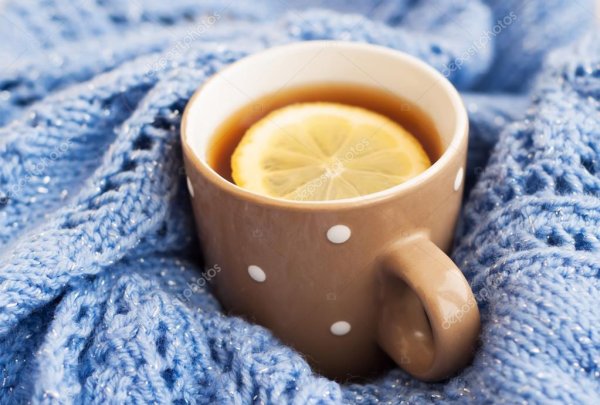 Утро зима чай