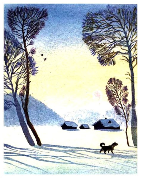 Блок снег да снег всю избу занесло