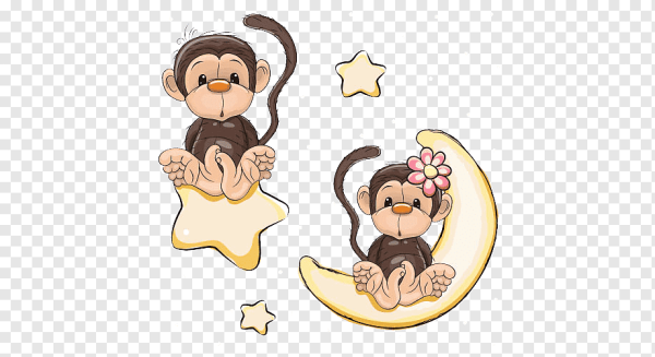 Символ года обезьянка рисунок