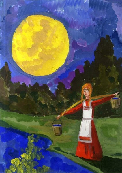 Девушка на Луне Чувашская сказка