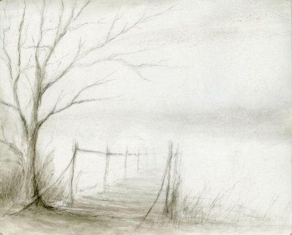 Осень карандашом