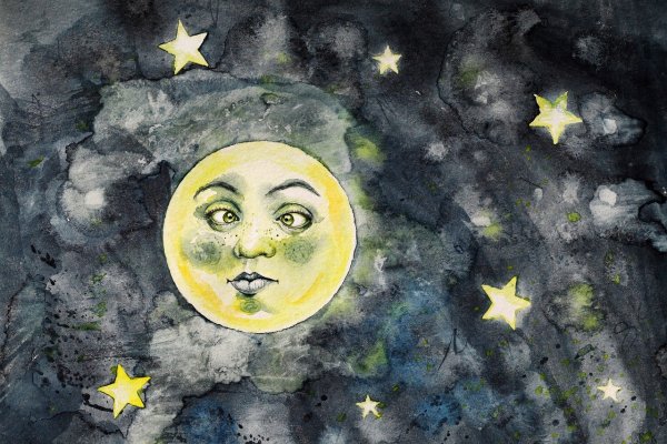 Луна иллюстрация