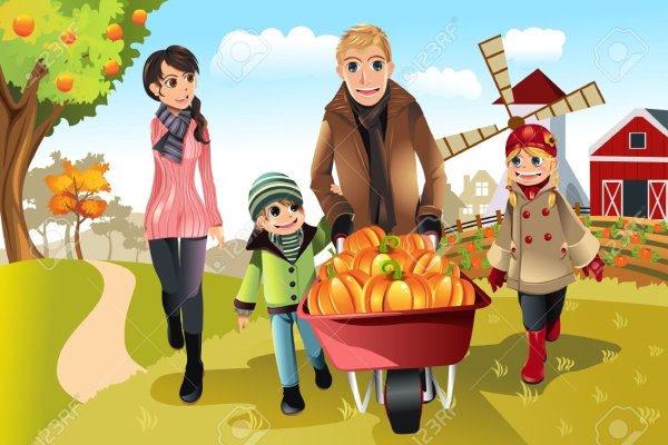 Сбор урожая семья