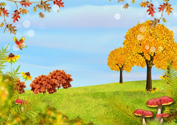 Осенний лес для детей