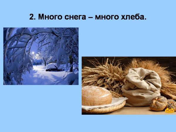 Много снега много хлеба