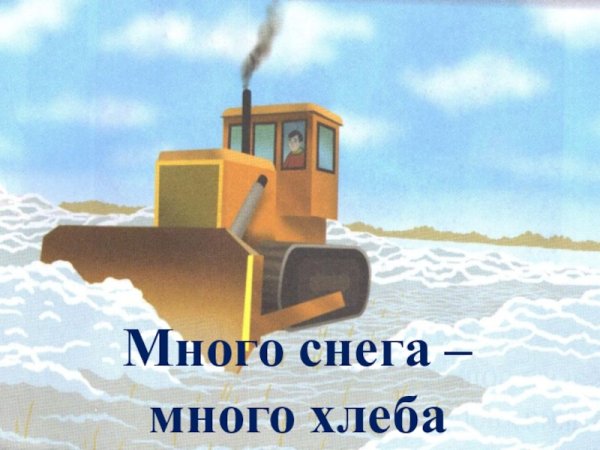 Много снега много хлеба