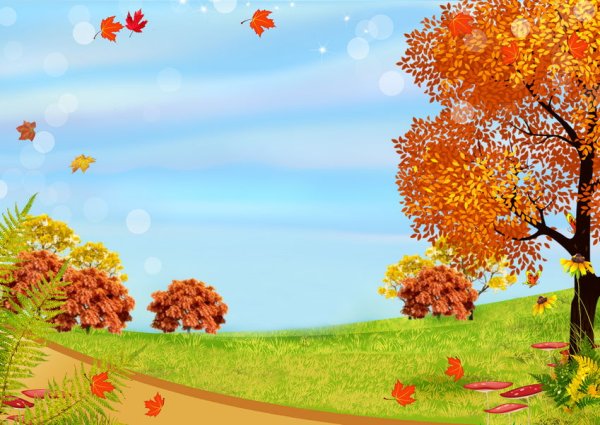 Фон осень для детей