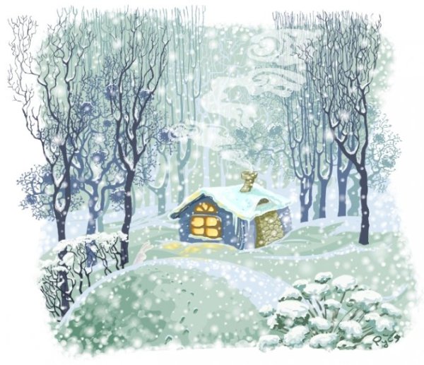 Иллюстрации к произведениям о зиме