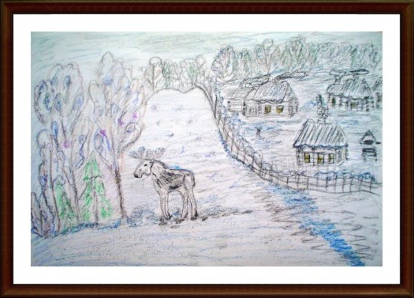 Иллюстрация к стихотворению первый снег