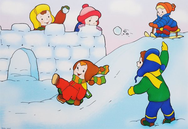 Снежные забавы для детей