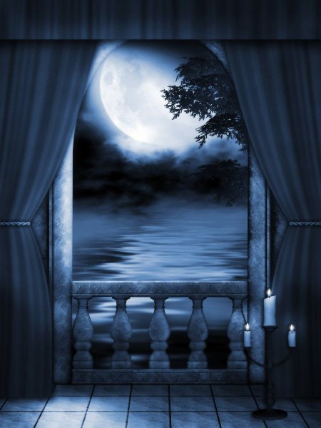 Лунный свет в окне