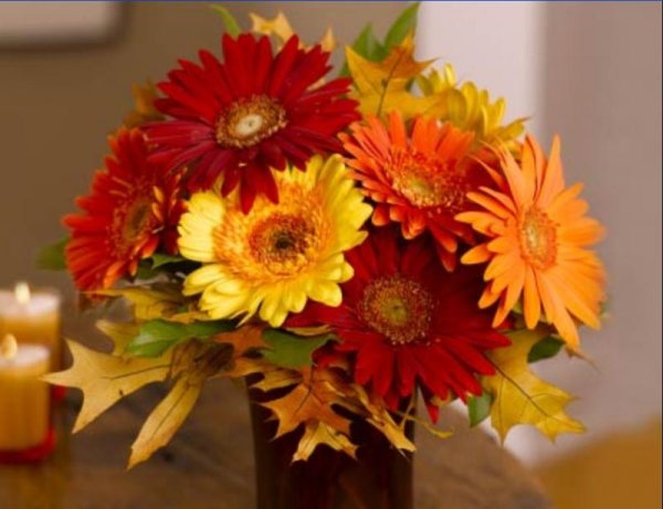 Поздравляем осенний букет