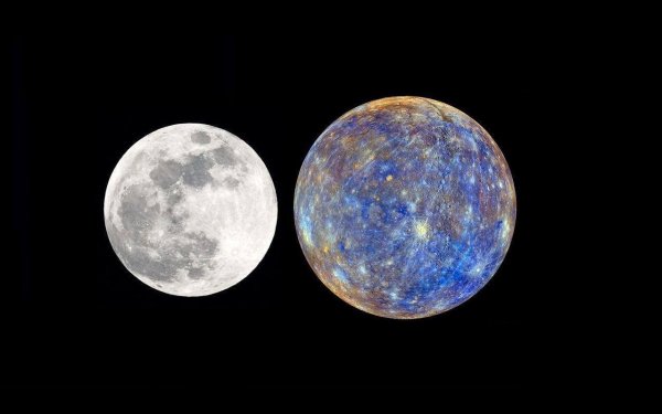 Меркурий и Луна