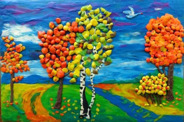 Пластилинография для детей