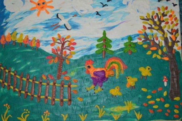 Пластилинография осень