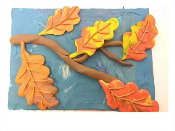 Осень из пластилина