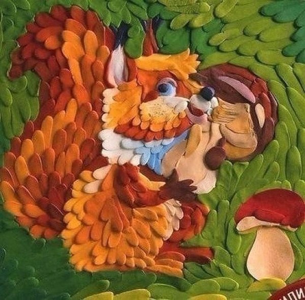 Пластилиновая живопись для детей