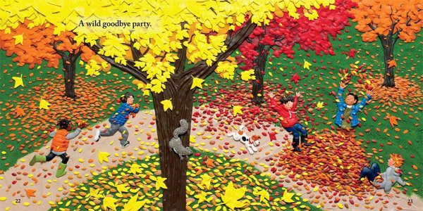 Пластилиновая живопись осень